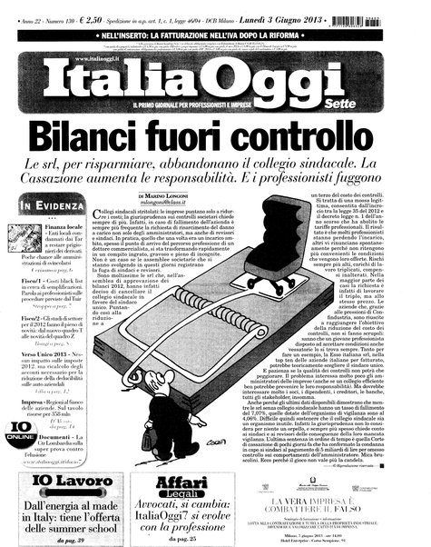 Italia oggi : quotidiano di economia finanza e politica